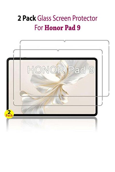 Generic عبوة من قطعتين من واقي الشاشة الزجاجي المقوى لجهاز Honor Pad 9