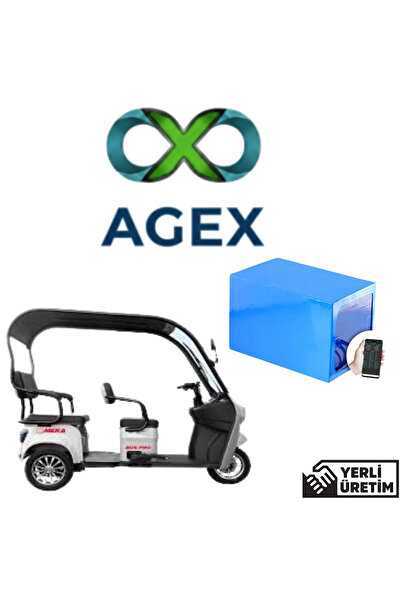 agex enerji Meka Bus Pro Moped 72 Volt 24 Ah LiFePO4 Batarya