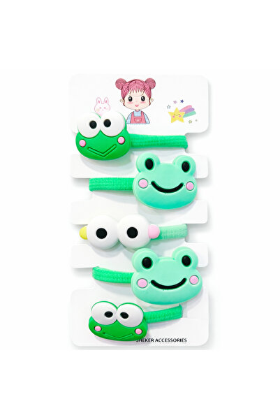 SHEKER HOME Girl's Rubber Buckle Set with Cute Frog and Princess Figures - 5 ...