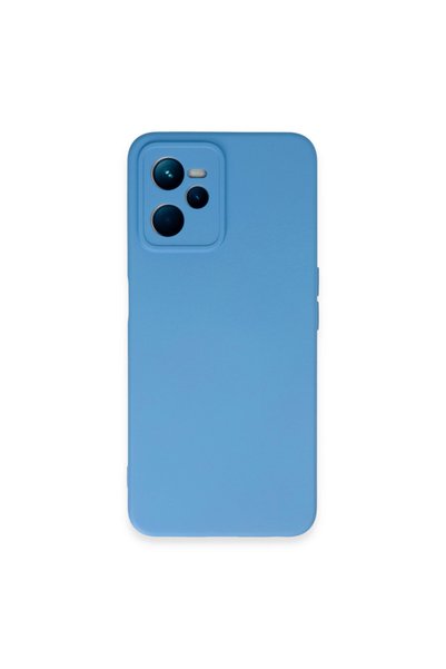 AKSEFİZZ Realme C35 Compatible Case Vibrant Pastel Colored Velvet Soft Touch ...