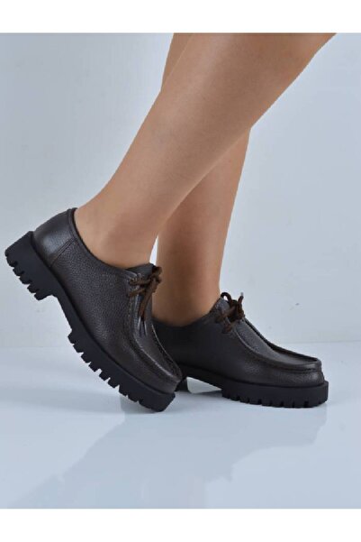 Şanslı Ayakkabıcılık Black Genuine Leather Lace-Up Ready-To-Wear Boots