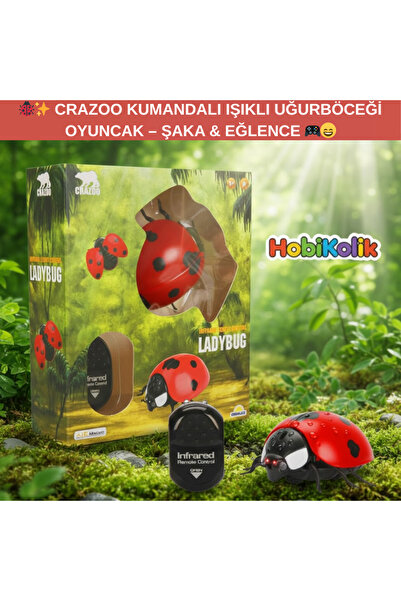 Art Tone 🐞✨ CRAZOO KUMANDALI IŞIKLI UĞURBÖCEĞİ OYUNCAK – ŞAKA & EĞLENCE 3+ 🎮😄