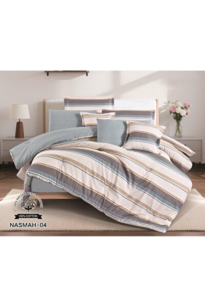 Red Rose Nasma double bedsheet set made of 100% cotton for those seeking comfortable sleep. 230x250