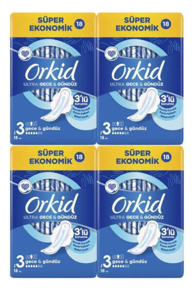 Orkid Ultra Gece Gündüz 3 No 72li
