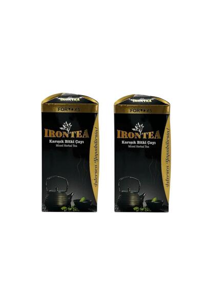 FORX5 İrontea Bitkisel Sindirim Destek Çayı-Kilo Kontrolüne Yardımcı-2’Li Set