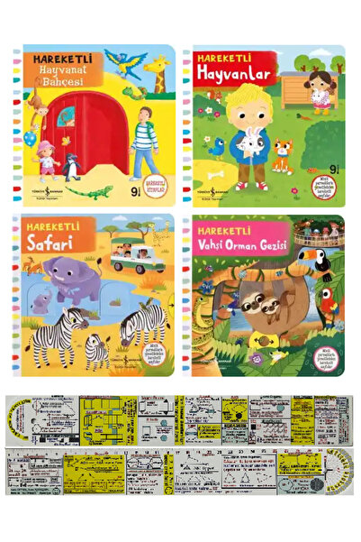 TÜRKİYE İŞ BANKASI KÜLTÜR YAYINLARI Hareketli Hayvanat Bahçesi + Hayvanlar + ...