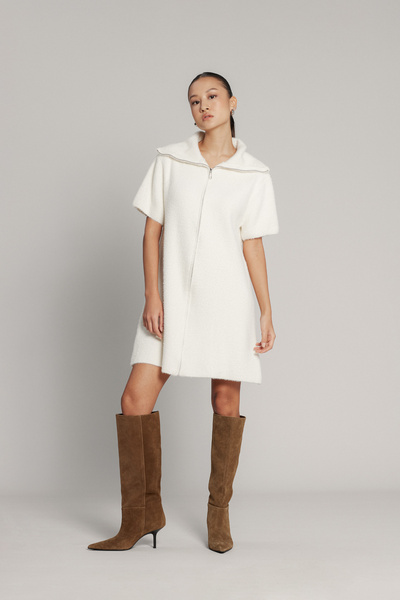 Nisan Rochie tricotată cu detaliu cu fermoar