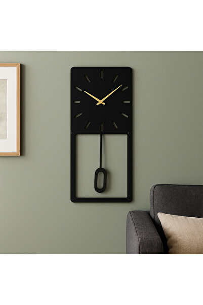 mee wall art Sarkaçlı Metal Duvar Saati | 2 mm Metal Sac Elektrostatik Fırın ...