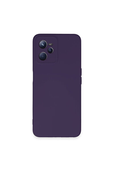 NewFace جراب Realme C35 مصنوع من السيليكون المخملي الداخلي - أرجواني