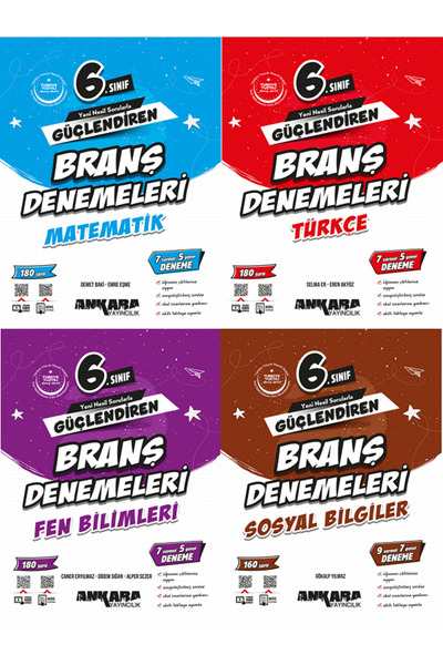 Efsane Yayınları 6.Sınıf Ankara Güçlendiren Matematik + Türkçe + Fen + Sosyal...