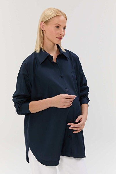 Mama Aniva Ease Oversize Hamile ve Emzirme Dostu Gömlek