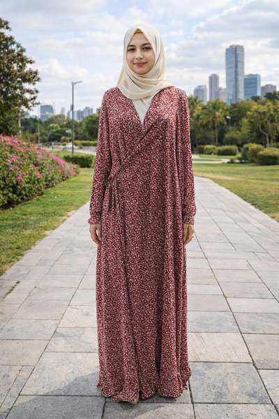 VİZYON Kruvaze Namaz Elbisesi