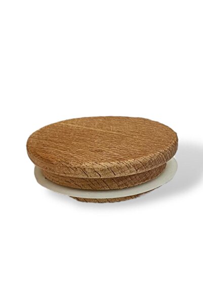 naturelove 6 cm Square Bamboo Jar Lid - Airtight Wooden Replacement Lid for G...
