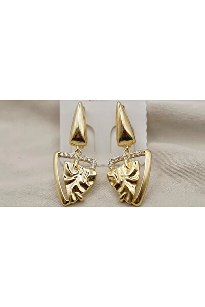 XUPING JEWELRY 18k Gold Plated Earrings with Zirconia Crystals