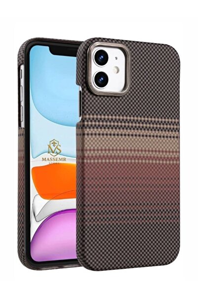 Massemr غطاء Apple iPhone 11 Carbon MagSafe، غطاء مغناطيسي قوي ورفيع ممتص للص...