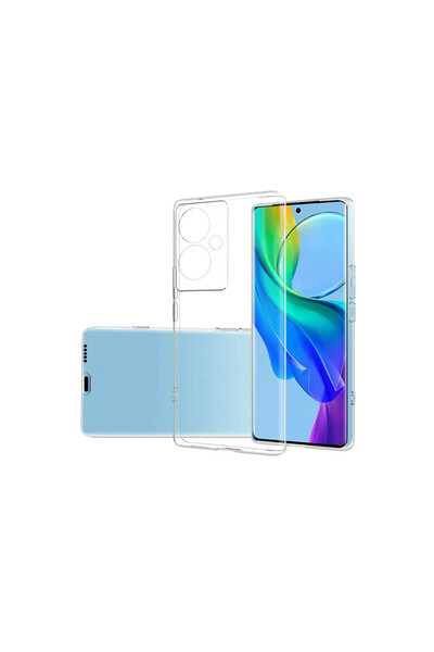 Hatreds Vivo V29 Lite İçin Uyumlu Darbe Emici Yumuşak Ultra İnce Sararmaz Şef...