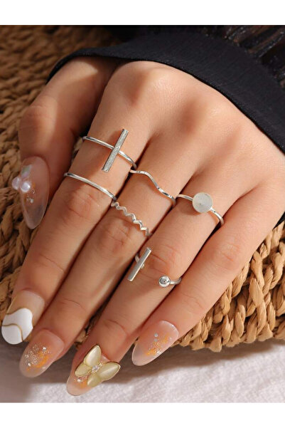 Ervalina 6'lı Ayarlanabilir Yüzük ve Eklem Yüzük Seti