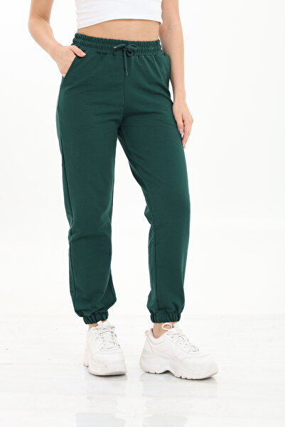 HEDEF DAİSY Women's Elastic Waist, Lace-Up Front, Elasticated Cuffs, Two-Thre...