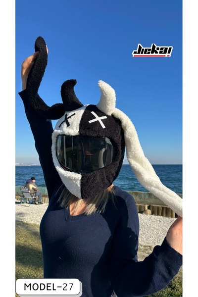 JİEKAİ MODEL-27 KASK PELUŞU VE KASK KILIFI TEK EBAT TARAFTAR-1 KADIN MODEL