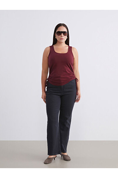 LC Waikiki Soulifeblack Plus Size Wideleg Women's Jean Pants