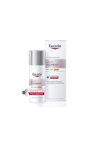 Eucerille كريم نهاري مضاد للتصبغات مع عامل حماية من الشمس SPF30 للبقع الداكنة، 50 مل