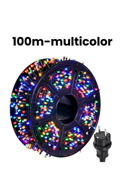 OEM Instalatie Craciun 100m cu LED multicolor, 8 Jocuri de Lumini, Rezistenta...