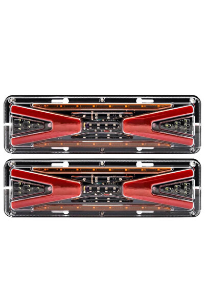 OEM Set stopuri spate, triplu LED 46cm, 5 funcții, pentru remorcă, camion și ...