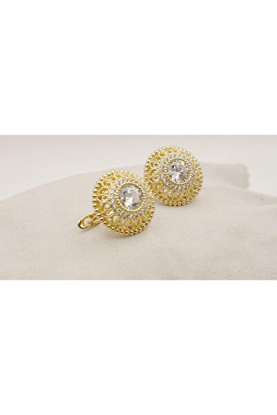 XUPING JEWELRY Cercei placați cu aur de 18K și cristale de zirconiu