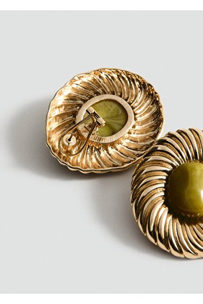 MANGO Woman Dokulu reçine küpe