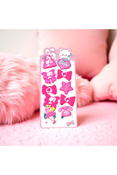 NİLSİM KOZMETİK BarbieLi Karışık 10 Lu Saç lastik toka seti