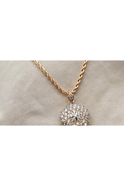 XUPING JEWELRY Colier placat cu aur și pietre de zirconiu