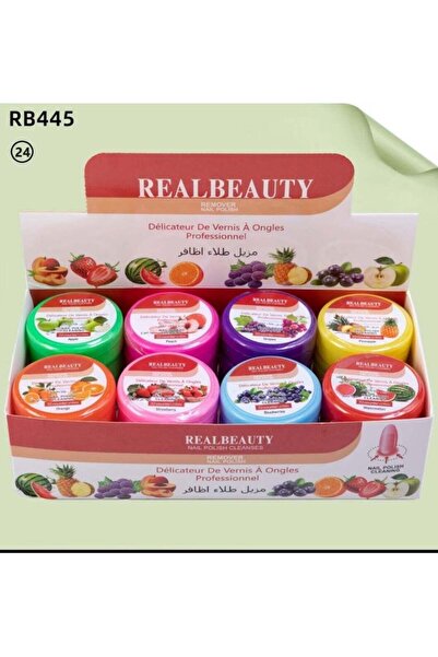 real beauty مزيل طلاء الأظافر، 24 قطعة