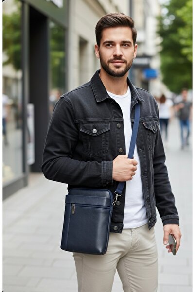 Deriden Eng BAG Deri Postacı ÇANTASI