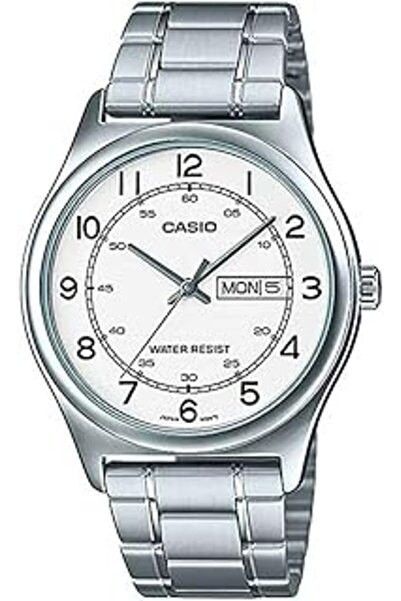 Casio Enticer Silver Stainless Steel Men Analog Watch MTP-V006D-7B2