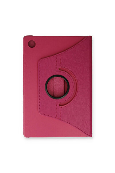 Twin Store حافظة جلدية لجهاز جالاكسي تاب A9 بزاوية 360 درجة - وردي