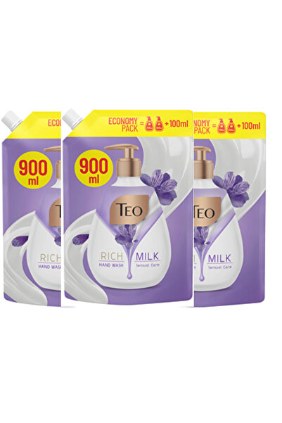 Teo Sapun Lichid Sensual Care 900 ml, rezerva - 3 Buc