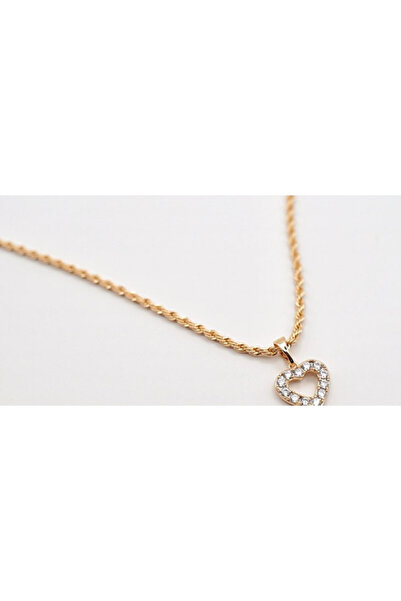 XUPING JEWELRY Colier împletit placat cu aur de 18k și pietre de zirconiu