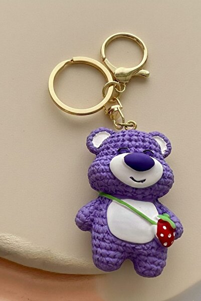 NADİDE AKSESUAR Bear Keychain Bag Ornament and Car Keychain Anhtr-Ayckl-Cnt-Oto