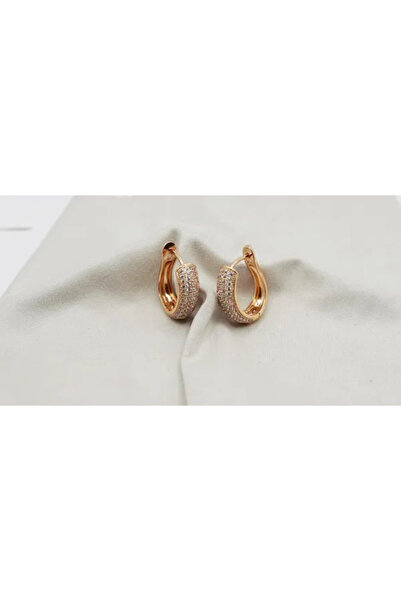 XUPING JEWELRY Cercei placați cu aur de 18k și cristale de zirconiu