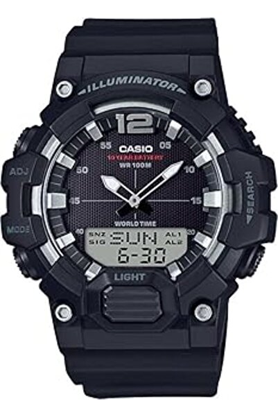 Casio ساعة رجالية من الراتنج الأسود HDC-700-1AVDF