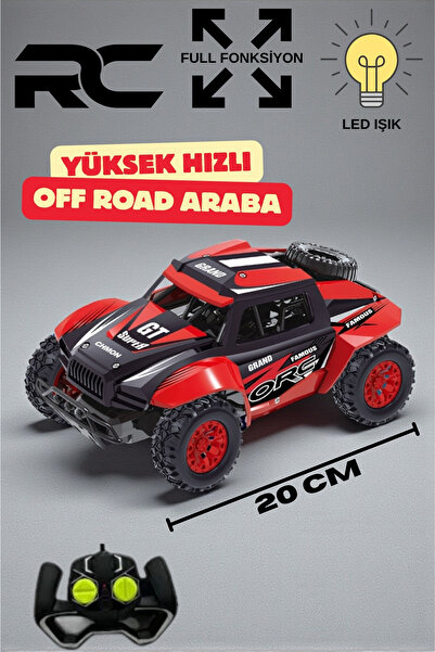 TRENDZONE Uzaktan Kumandalı Full Fonksiyon Şarjlı Yüksek Hızlı Off-Road Racin...