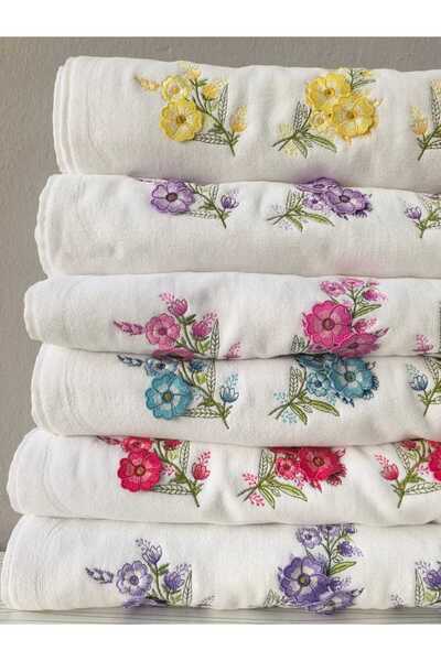 Peacock Πετσέτα χεριών με 3D κέντημα 50x90 Δώρο Προίκα