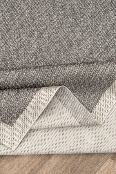 Loomina Home Gri-Krem Sisal Dokuma Yolluk Halı, Kaymaz Tabanlı, Kolay Temizle...