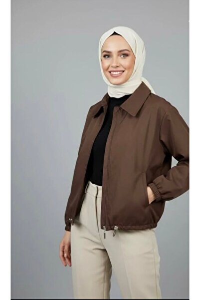 ASES flato cep fermuar detay trençkot