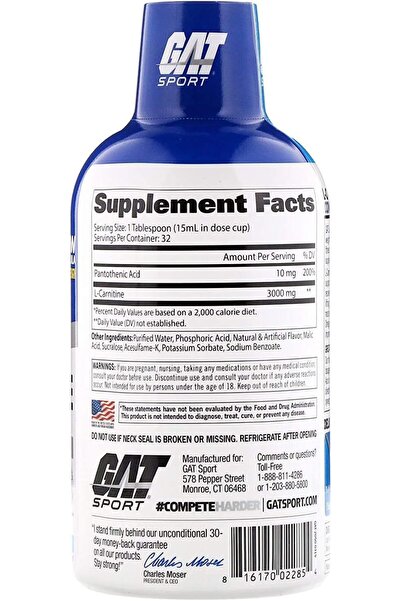Core Champs GAT, Liquid L-Carnitine, Mixed Berry, 3000 mg, 16 oz (473 ml)