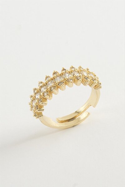 ZERO LAND 1615305749 حجر زركون بيضاوي (210553) خاتم-لون فضي