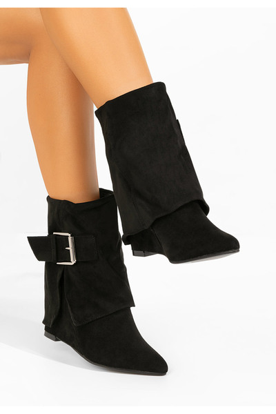 B T Shoes Μποτακια πλατφορμεσ Irinea Μαύρα