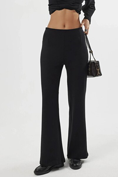 Hiccup BUSEM Панталони с висока талия, еластични и прави крачоли