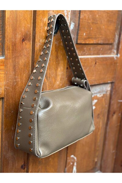 SHIKIRTI BAG STORE Mink - Beige Color Staple Strap Detailed Women's Shoulder ...