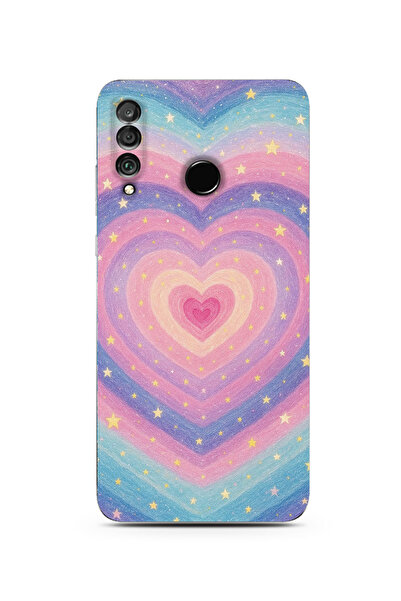 Manitoba Huawei P30 Lite Uyumlu Baskılı Yumuşak Silikon Şeffaf Telefon Kılıfı